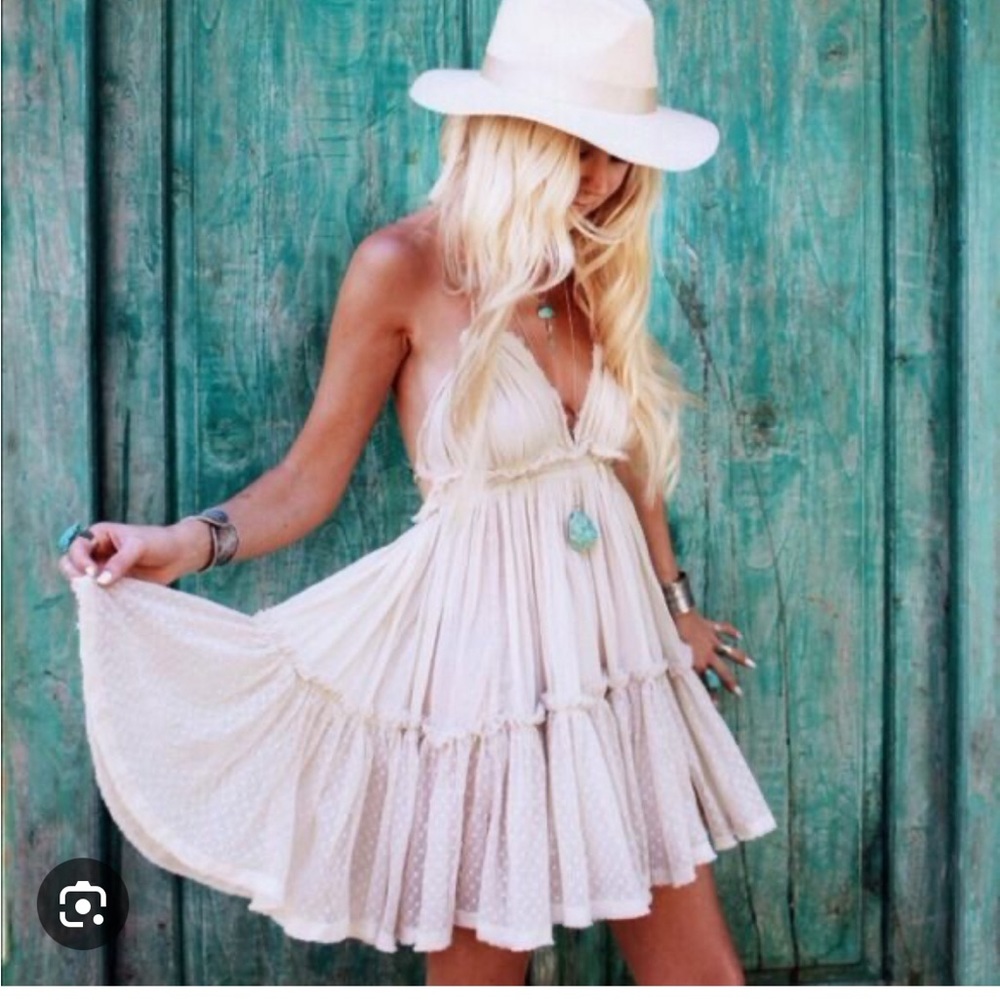 Free People 100 degree Ivory Sand Dress